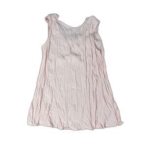 Orimusi Light Pastel Blush Pink Crinkle Sleeveless Tank Top Size XS